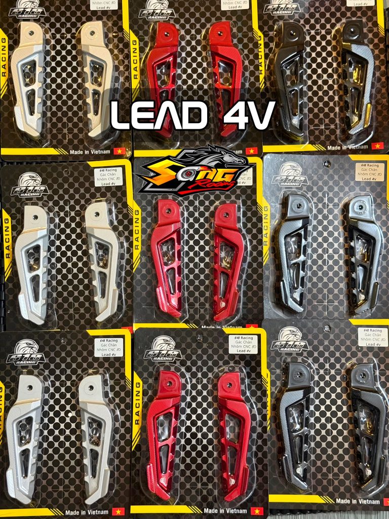 Gác chân sau 618 nhôm CNC xe Lead 4V
