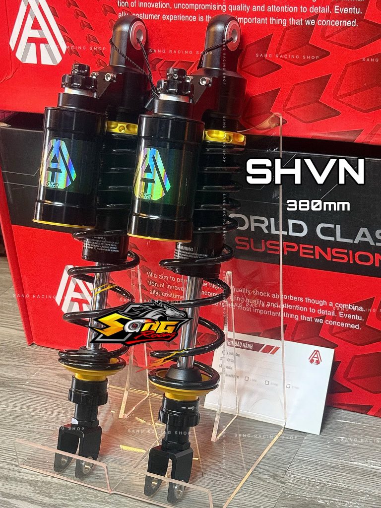 � CẶP PHUỘC NITRON ATR ( Đen - Vàng ) size 380mm cho #SHVN ( SH125/SH150/SH160) �